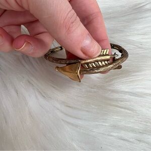 Alex and Ani Vintage 66 Rafaelian Gold Eros Arrow Wrap Bangle Bracelet